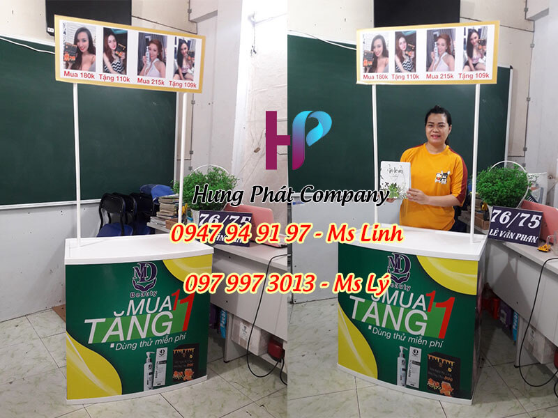 booth ban hang sampling