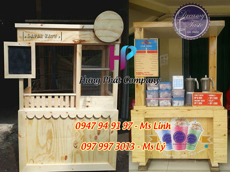 tu ban tra sua bang go