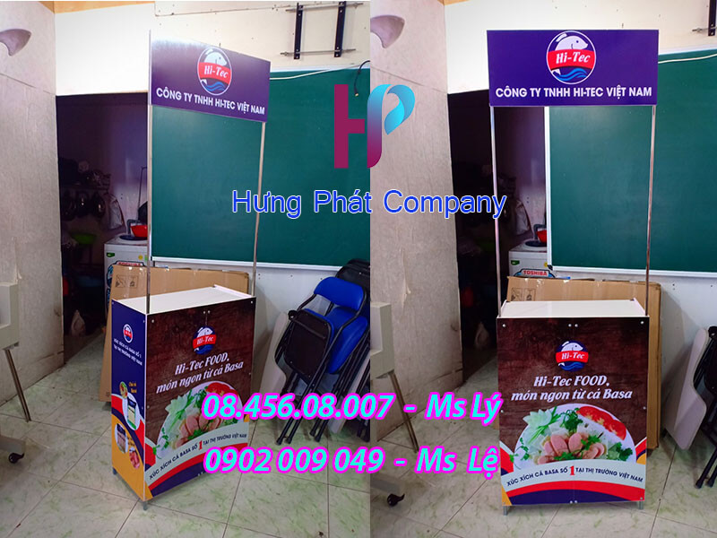 booth sampling sắt lắp ráp 60cm