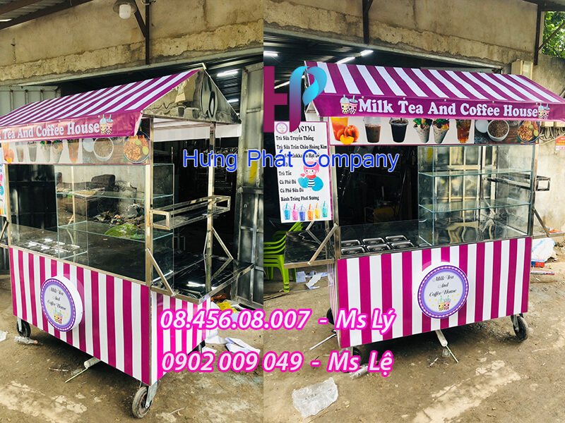 xe inox bán thức ăn vặt giá rẻ