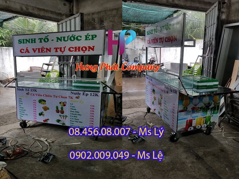 xe đẩy bán nước ép giá rẻ