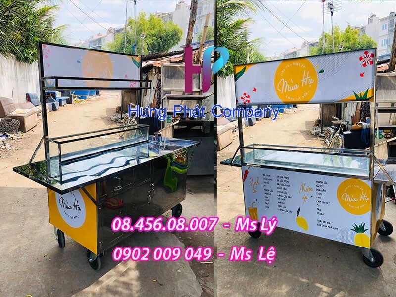 xe bán sinh tố mùa hè