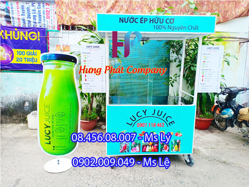 xe bán trà sữa lưu động đa năng