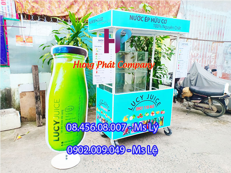 xe bán trà sữa lưu động nổi bật