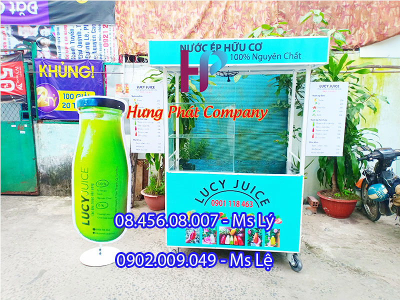 xe bán trà sữa lưu động giá rẻ
