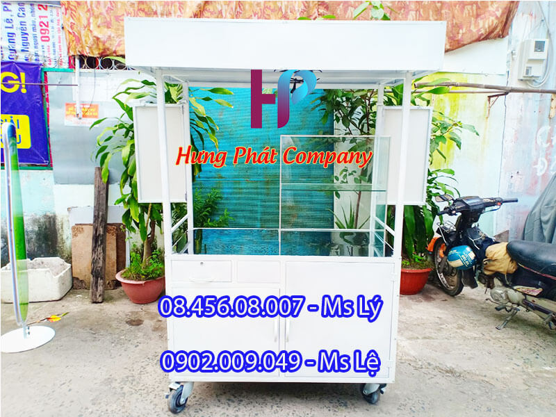 xe bán trà sữa lưu động