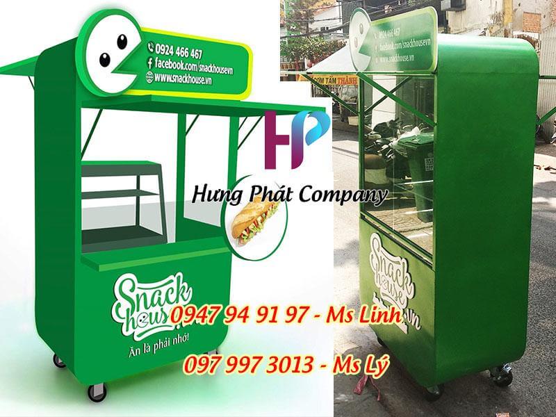 xe bán bánh mì lưu động