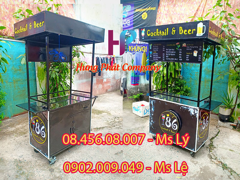 xe bán cà phê vỉa hè giá rẻ