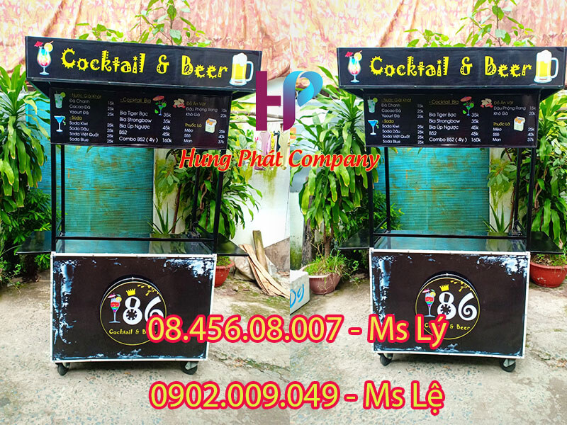 xe bán cà phê vỉa hè