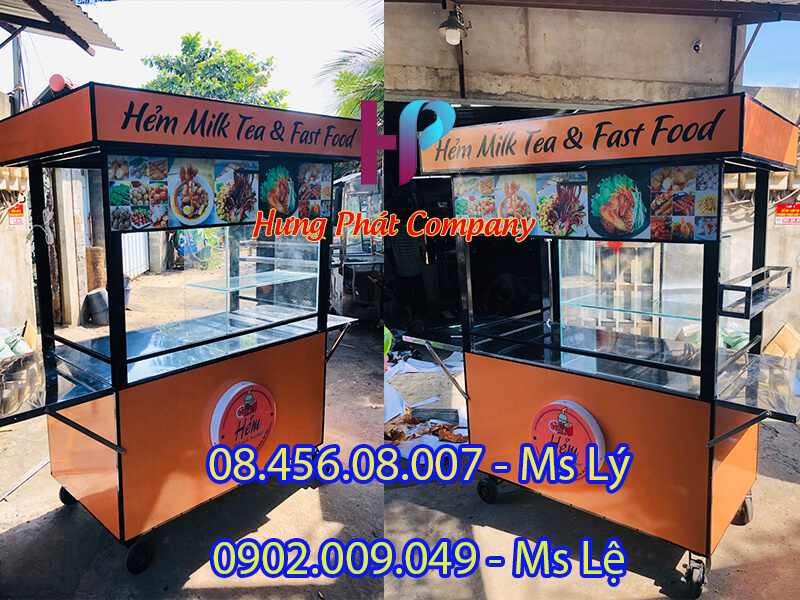 quầy bán trà sữa lưu động giá rẻ hồ chí minh