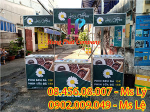 quầy sắt bán cà phê lưu động