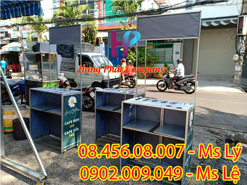 quầy sắt bán cà phê lưu động Daisy coffee