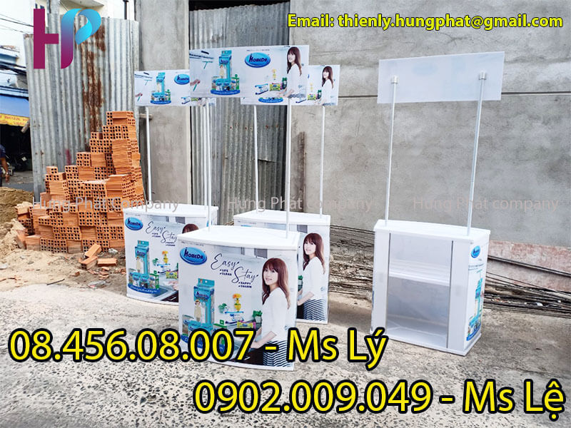 quầy tiếp thị sampling bằng nhựa 