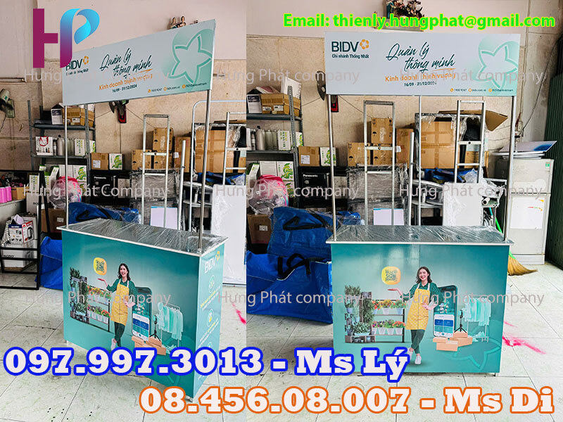 quầy quảng cáo lưu động giá rẻ