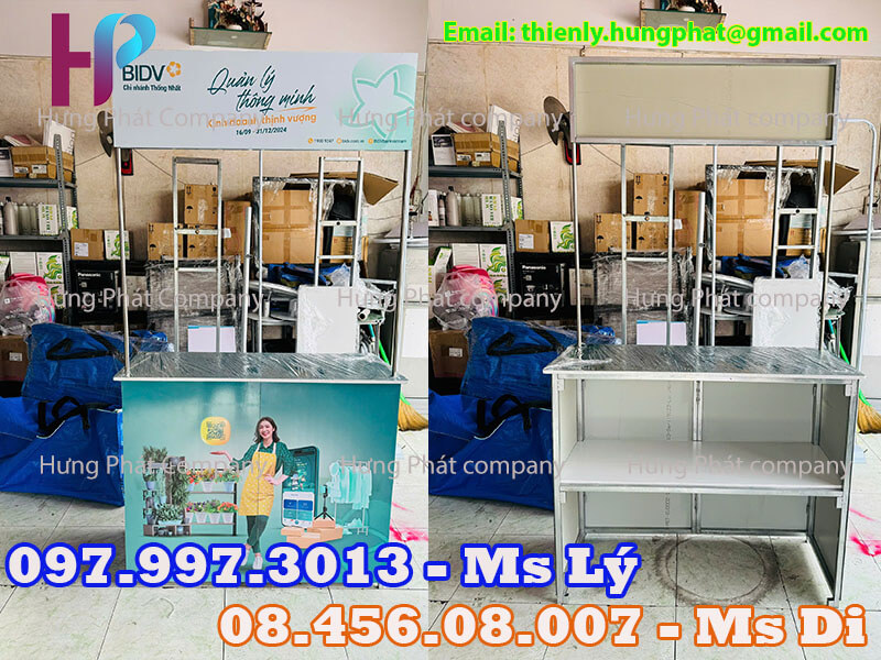 quầy quảng cáo lưu động đẹp