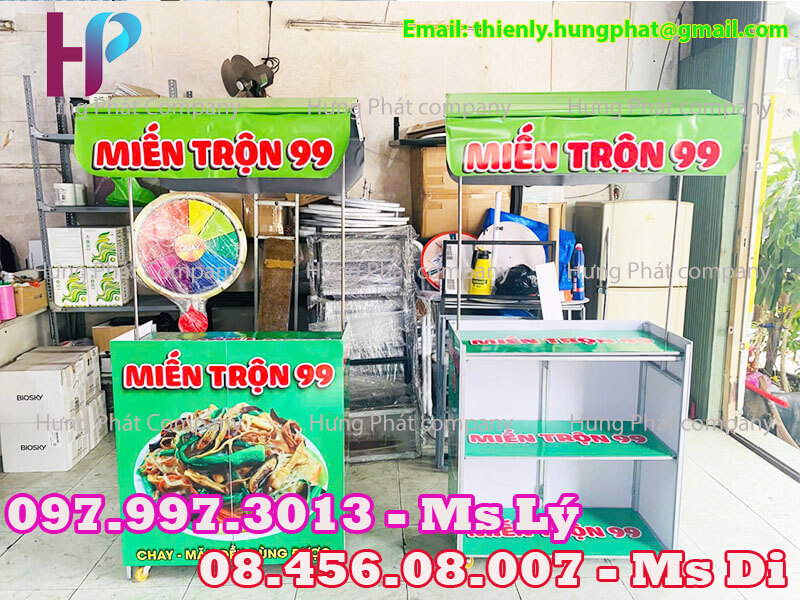 quầy lắp ráp bán đồ ăn lưu động vỉa hè gấp gọn
