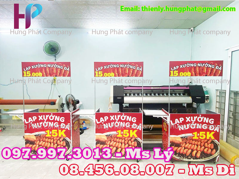 quầy lắp ráp bán đồ ăn lưu động vỉa hè độc đáo