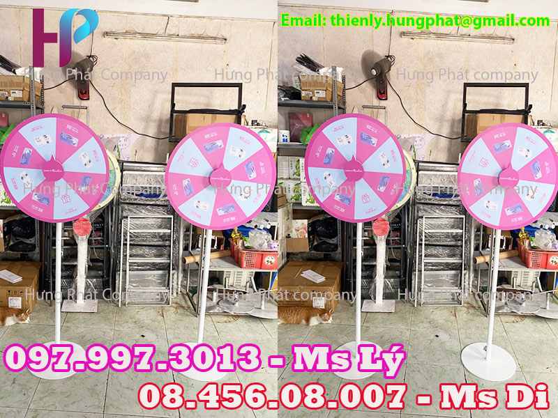 vòng quay tiếp thị lưu động bằng sắt đẹp