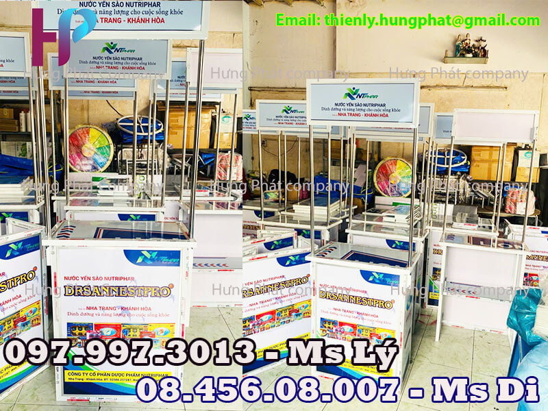 quầy siêu thị lắp ráp lưu động gấp gọn