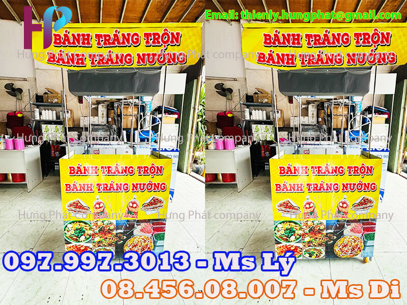 quầy bán thức ăn vỉa hè đẹp