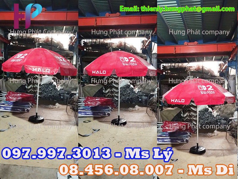 ô dù quảng cáo sản phẩm lưu động