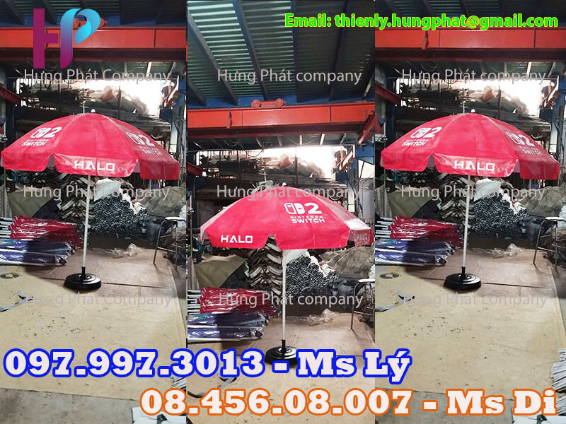 ô dù quảng cáo sản phẩm ngoài trời