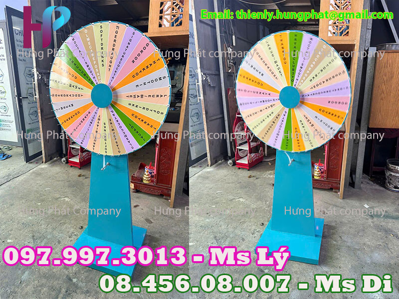 vòng quay gỗ 80cm quảng cáo