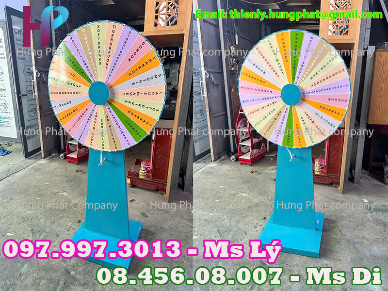 vòng quay gỗ 80cm có đóng đinh