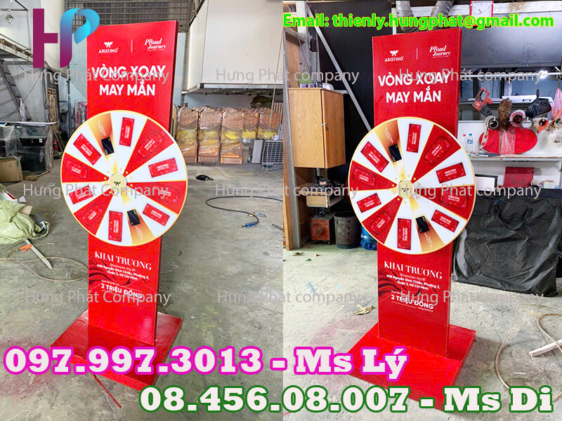vòng quay quảng cáo sản phẩm lưu động