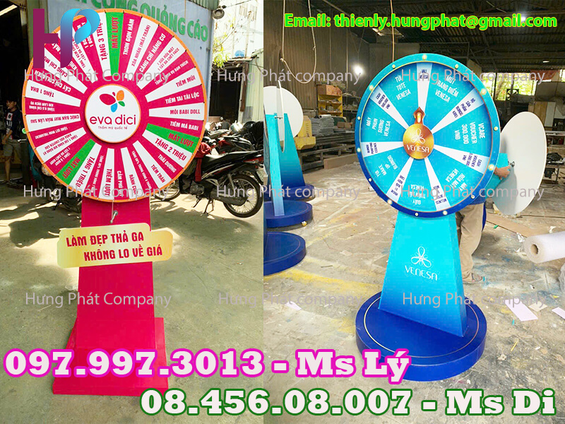 vòng quay quảng cáo sản phẩm đẹp