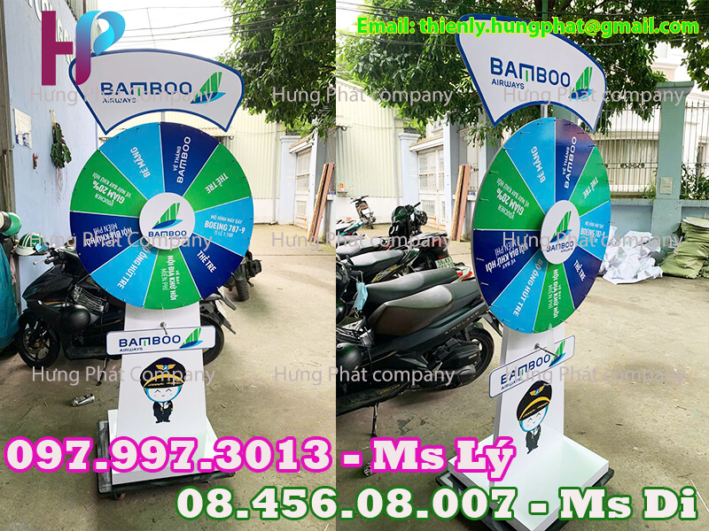 vòng quay quảng cáo sản phẩm thị trường