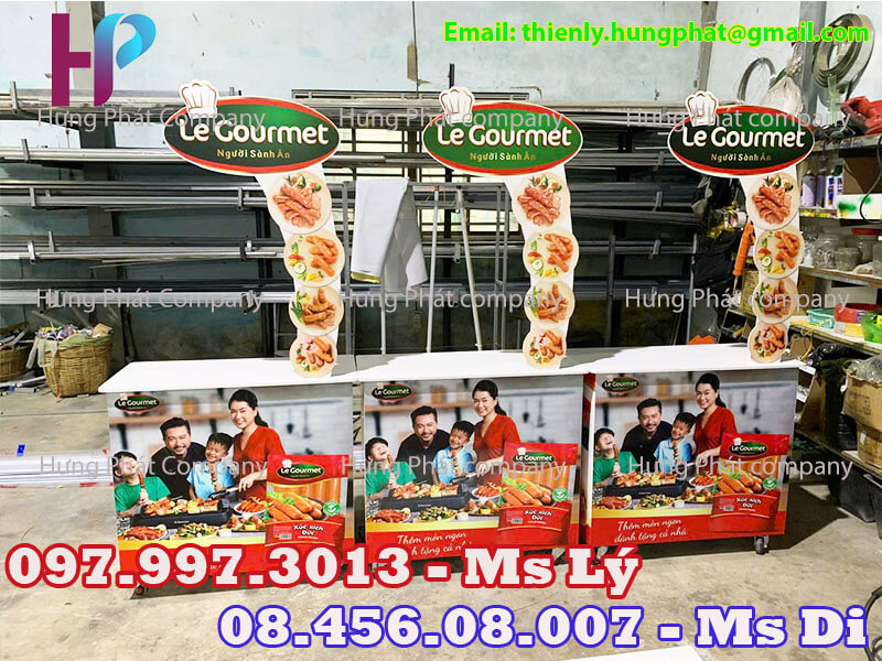 quầy quảng cáo gấp gọn siêu thị