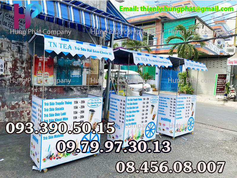 quầy trà sữa lắp ráp lưu động