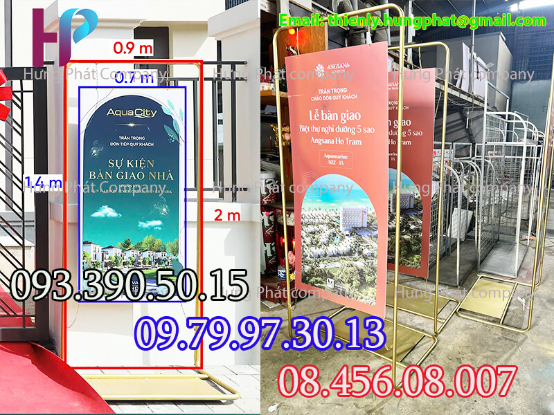 khung treo banner quảng cáo sang trọng giá rẻ