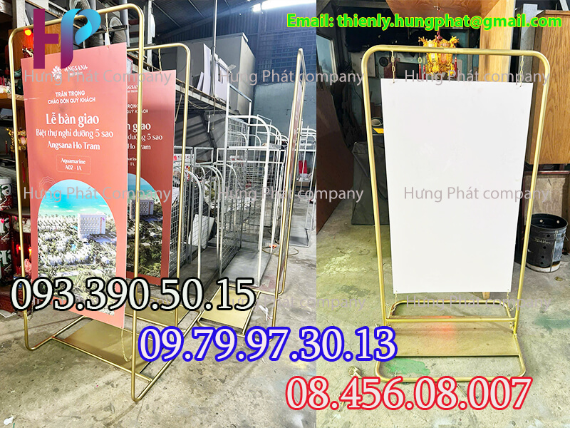 khung treo banner quảng cáo sang trọng đẹp