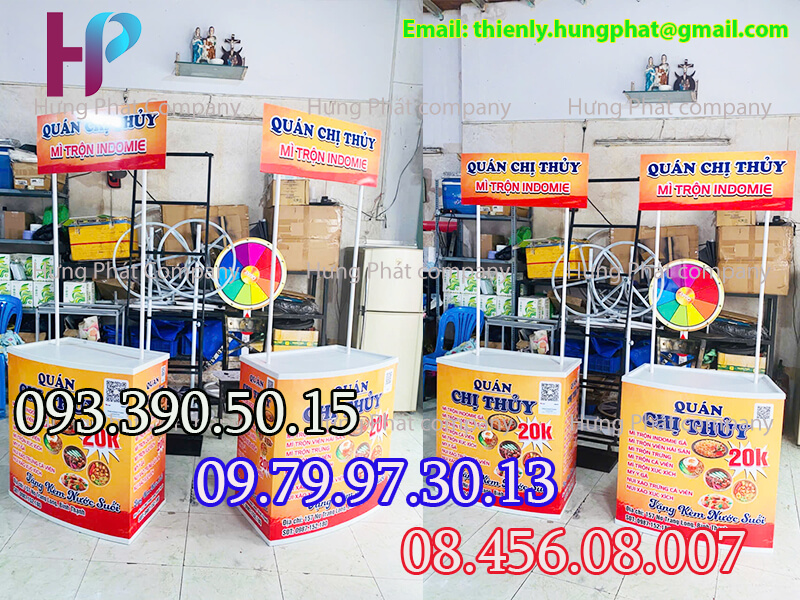 quầy nhựa bán đồ ăn gấp gọn sài gòn