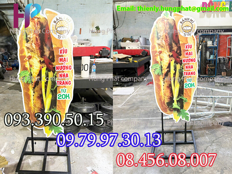 mô hình ổ bánh mì quảng cáo đẹp