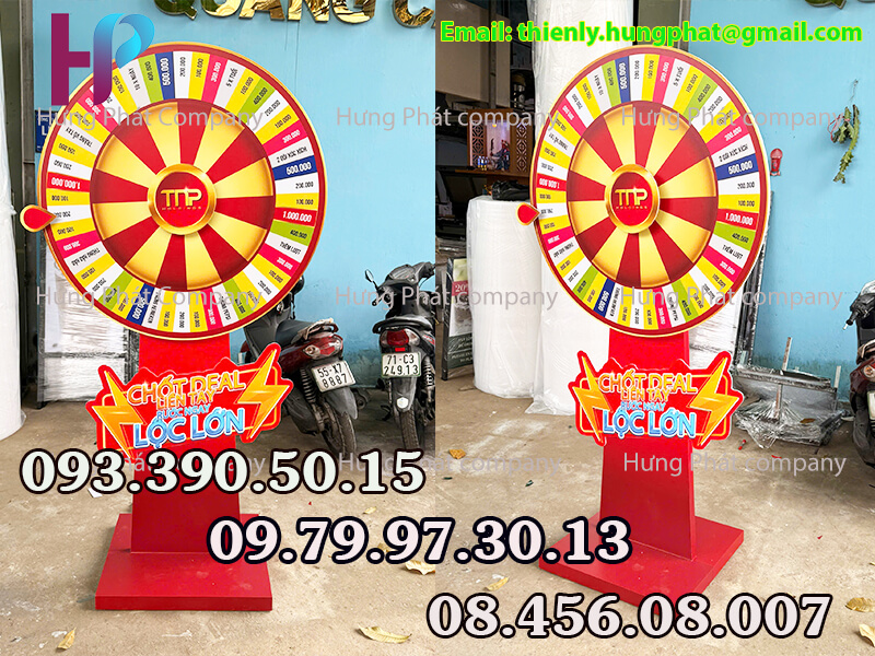 vòng quay trúng thưởng quảng cáo sài gòn