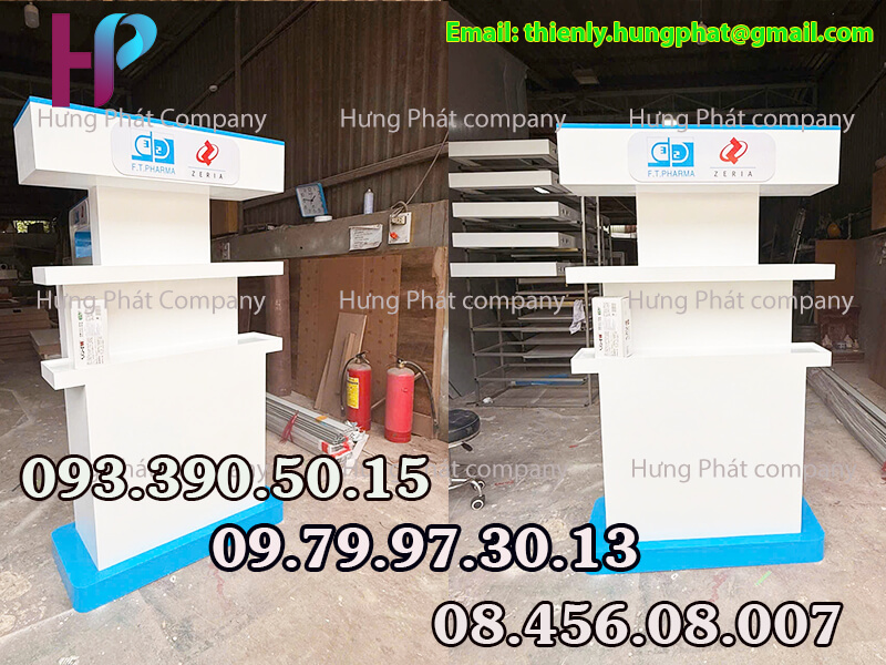 kệ trưng bày siêu thị bằng gỗ cao cấp