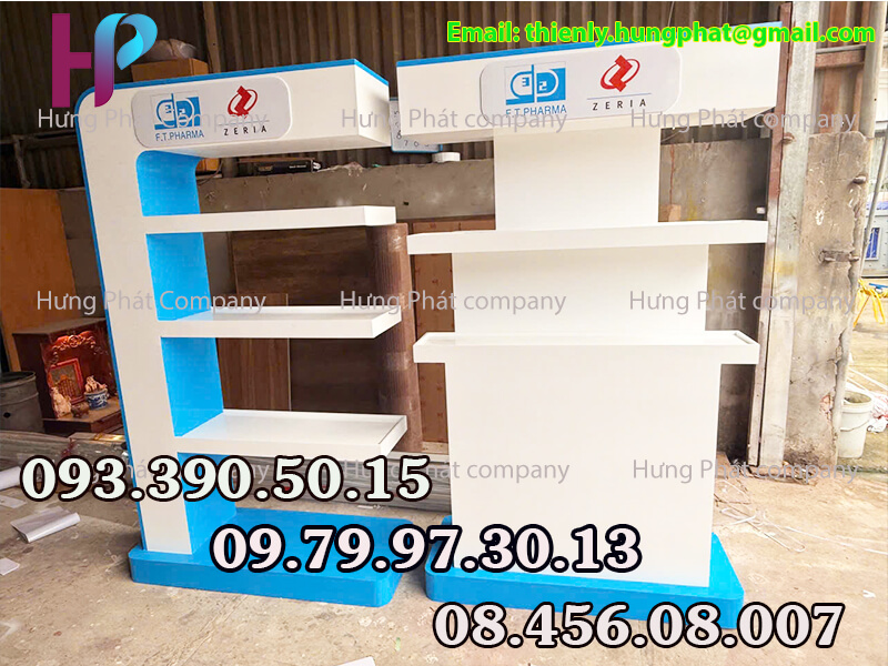 kệ trưng bày siêu thị bằng gỗ