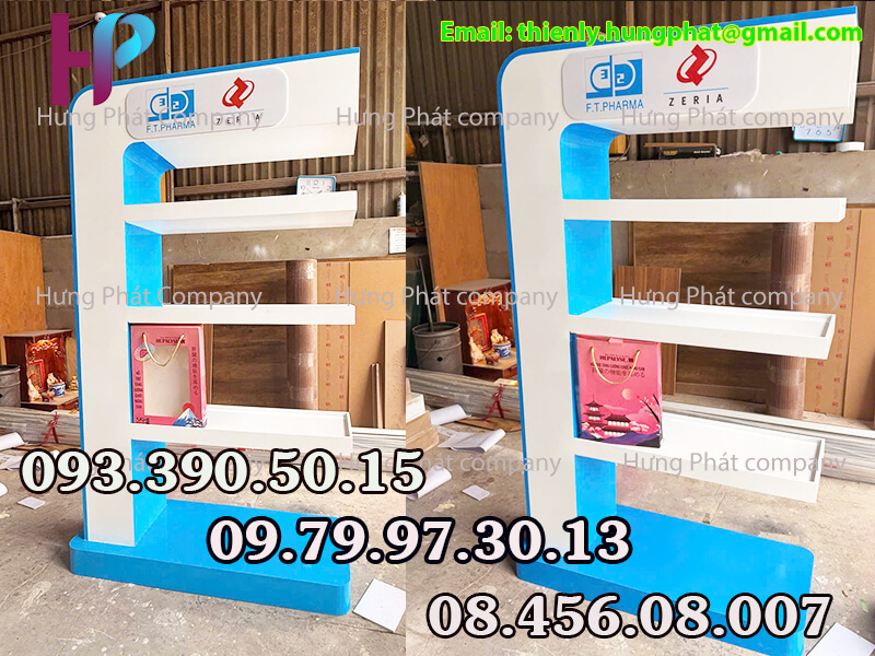 kệ trưng bày siêu thị bằng gỗ sài gòn