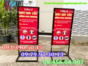 khung quảng cáo vỉa hè giá rẻ